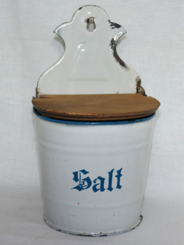 Enamelware Salt Box on eBay - click picture for details.