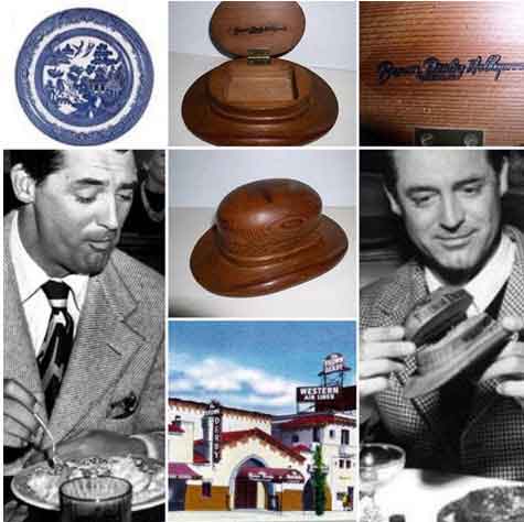 Cary Grant at the Hollywood Brown Derby Restaurant
