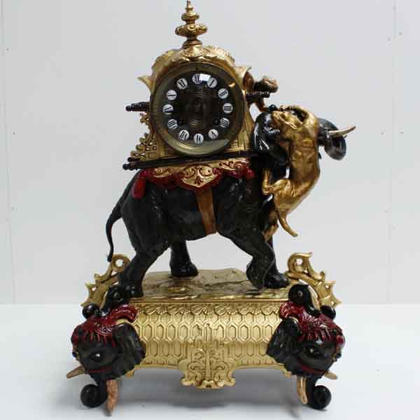 Similar French 19th c. Elephant Clock
